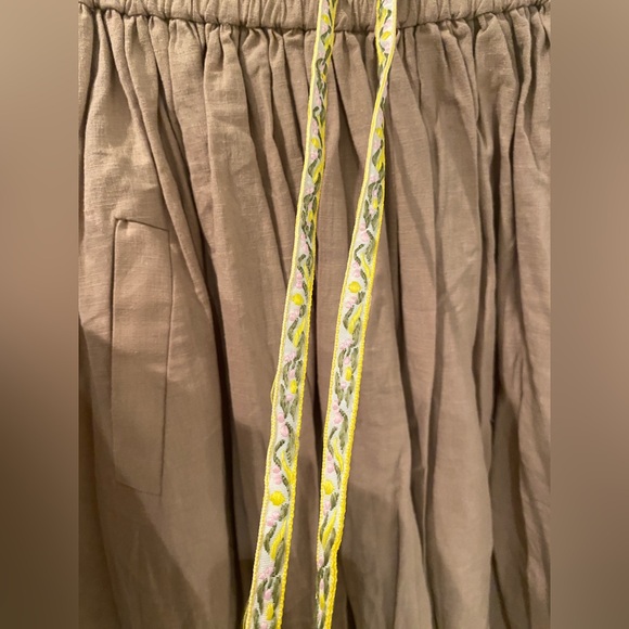 Embroidered Tan Two-Piece Set - Picture 7 of 8